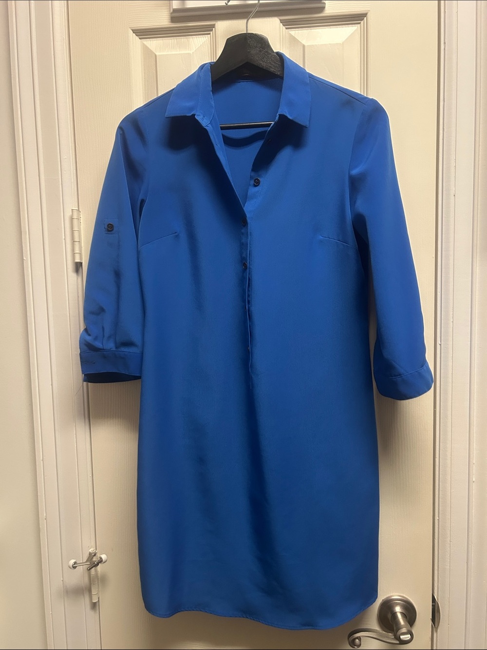 The Limited Royal Blue Collared Mini Dress